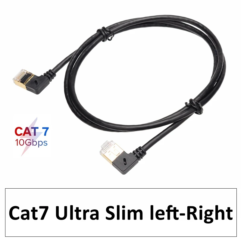 Тонкий кабель Ethernet с левой и правой стороны, 90 градусов, RJ45, Cat7, Lan, FTP, RJ 45, сетевой кабель для модема, маршрутизатора, ТВ-приставки, сетевой стандарт 
Тонкий кабель Ethernet с левой и правой стороны, 90 градусов, RJ45, Cat7, Lan, FTP, RJ 45, сетевой кабель для модема, маршрутизатора, ТВ-приставки, сетевой стандарт