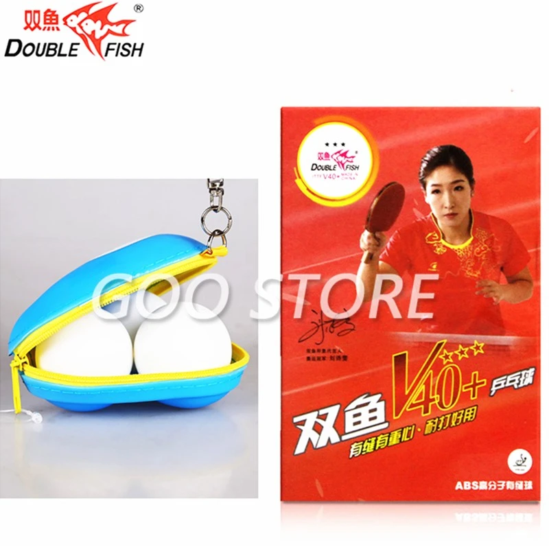 1pcs Double Fish silicone ball case 3pcs Double Fish 3-star V40+ ABS Material Plastic poly table tennis ping pong balls
1pcs Double Fish silicone ball case 3pcs Double Fish 3-star V40+ ABS Material Plastic poly table tennis ping pong balls
