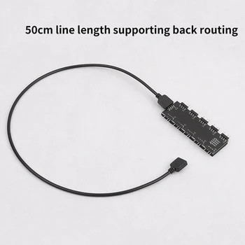 Extension Cable Controller Adapter Accessories 10 Channel Motherboard RGB Hub Fan Splitter Strip Light Synchronization For AURA
Extension Cable Controller Adapter Accessories 10 Channel Motherboard RGB Hub Fan Splitter Strip Light Synchronization For AURA