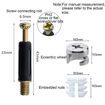 20/100 Sets Furniture Side Connecting Cam Fitting Pin Dowel Pre-inserted Nut 23GB
20/100 Sets Furniture Side Connecting Cam Fitting Pin Dowel Pre-inserted Nut 23GB