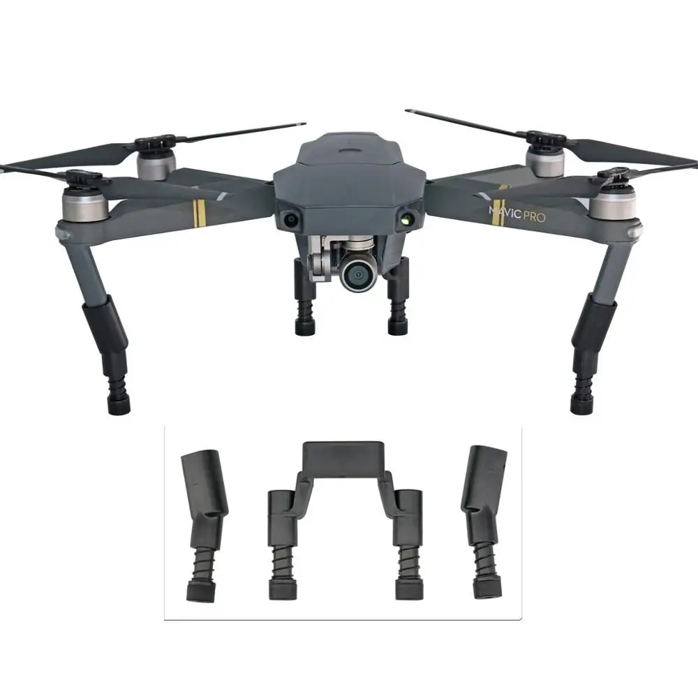 Upgrade Heighten Landing Gear Feet Pack (Elastic Cushioning Structure Shock Absorb) for DJI Mavic Pro Platinum Drone
Upgrade Heighten Landing Gear Feet Pack (Elastic Cushioning Structure Shock Absorb) for DJI Mavic Pro Platinum Drone