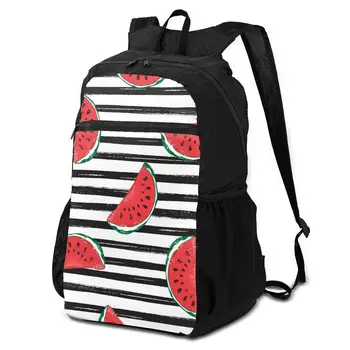 

Water Melon With Stripe Lightweight Packable Backpack Foldable ultralight Outdoor Folding Handy Travel Daypack for men women OLN