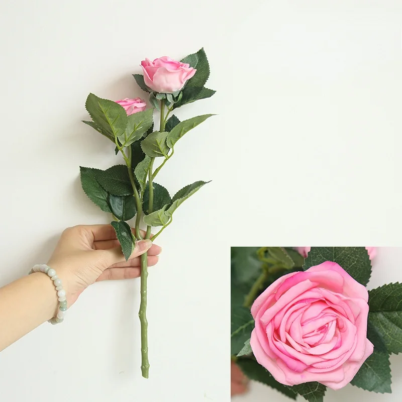 2 Pcs 2 Heads of Tea Rose Flower Feel Real Touch Artificial Flowers Wedding Decor Bridal Bouquet Home Decoration Roses Floral
2 Pcs 2 Heads of Tea Rose Flower Feel Real Touch Artificial Flowers Wedding Decor Bridal Bouquet Home Decoration Roses Floral