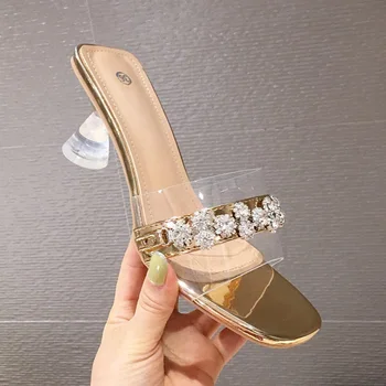 2020 Summer Shoes Women High Heels Sandals Rhinestone Crystal Woman Party Shoes Fashion Ladies Sandals Gold Silver A2349
2020 Summer Shoes Women High Heels Sandals Rhinestone Crystal Woman Party Shoes Fashion Ladies Sandals Gold Silver A2349