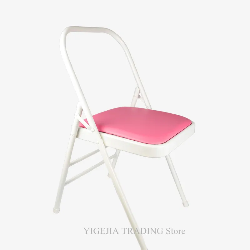 Metal Frame Pink Yoga Chair with Metal Pipe, Folding Yoga Chair For Flexibility and Strength Training, Yoga Inversion Bench
Metal Frame Pink Yoga Chair with Metal Pipe, Folding Yoga Chair For Flexibility and Strength Training, Yoga Inversion Bench