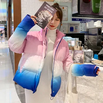 2019 Women's Jacket Loose Slim Fashion Gradients Color Womens Winter Jacket Warm Cotton-padded Coat Sweet Outwear Parkas Coat
2019 Women's Jacket Loose Slim Fashion Gradients Color Womens Winter Jacket Warm Cotton-padded Coat Sweet Outwear Parkas Coat