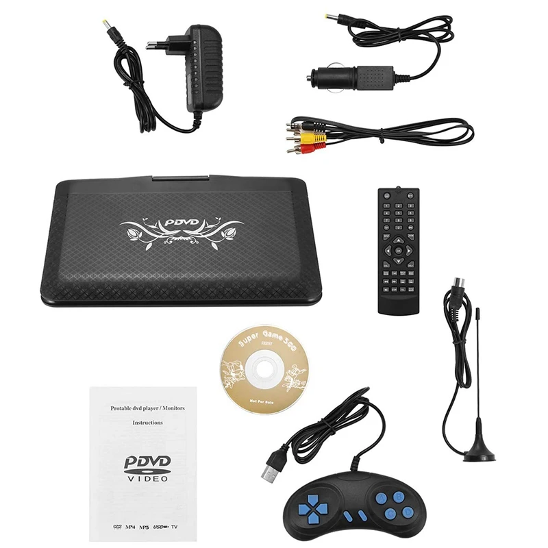 ABKT-Portable HD DVD Player, 9.8 Inches Car DVD Player Mini TV Compatible with AVI EVD DVD, SVCD, VCD, CD, CD-R/RW AV Monitor Ca
ABKT-Portable HD DVD Player, 9.8 Inches Car DVD Player Mini TV Compatible with AVI EVD DVD, SVCD, VCD, CD, CD-R/RW AV Monitor Ca