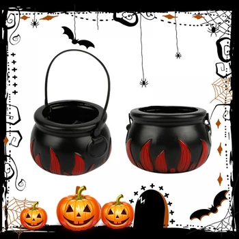 Halloween LED Color Changing Decoration Humidifier Party Props Witch Pot Black Flame Pot Horror Scene Layout Smoke Machine
Halloween LED Color Changing Decoration Humidifier Party Props Witch Pot Black Flame Pot Horror Scene Layout Smoke Machine