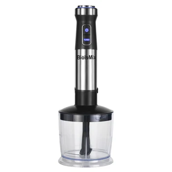 4-in-1 Stainless Steel 1100W Immersion Hand Stick Blender Mixer Vegetable Meat Grinder 500ml Chopper Whisk 800ml Smoothie Cup
4-in-1 Stainless Steel 1100W Immersion Hand Stick Blender Mixer Vegetable Meat Grinder 500ml Chopper Whisk 800ml Smoothie Cup