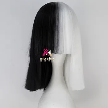 new Sia Kate Isobelle Furler Synthetic Short Ombre Hair Women Straight SIA Wig Cosplay Black Blonde Bob Wigs For Party
new Sia Kate Isobelle Furler Synthetic Short Ombre Hair Women Straight SIA Wig Cosplay Black Blonde Bob Wigs For Party