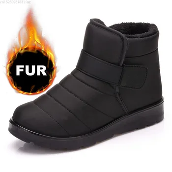 New Fashion Women Boots High Quality Waterproof Ankle Snow Boots Shoes Warm Fur Plush Hook & Loop Winter Shoes
New Fashion Women Boots High Quality Waterproof Ankle Snow Boots Shoes Warm Fur Plush Hook & Loop Winter Shoes