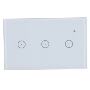 Us Wifi Switch Press Control Wall Light Switch 3 Gang 120 Type Panel Wall Press Light Switch Smart Home Google Compatible(Us Plu
Us Wifi Switch Press Control Wall Light Switch 3 Gang 120 Type Panel Wall Press Light Switch Smart Home Google Compatible(Us Plu