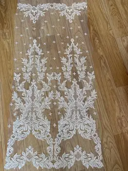 New Ivory-white Summer Lace Wedding Dress Lace Fabric soft Mesh Bead Embroidered Lace Fabric DIY Material Width 130cm 1yard
New Ivory-white Summer Lace Wedding Dress Lace Fabric soft Mesh Bead Embroidered Lace Fabric DIY Material Width 130cm 1yard