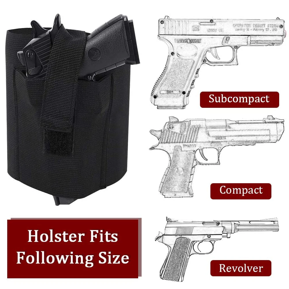 Universal Tactical Ankle Holster Concealed Carry Elastic Deep Concealment Leg Holsters Right Left Leg Strap Gun Outdoor Gear Universal Tactical Ankle Holster Concealed Carry Elastic Deep Concealment Leg Holsters Right Left Leg Strap Gun Outdoor Gear