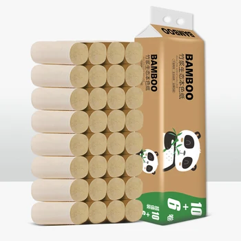 16 Rolls Primary Bamboo Pulp Paper Flushable Dissolvable 4-Layer Native Bamboo Soft Toilet Paper Pulp Toilet Kitchen Tissue
16 Rolls Primary Bamboo Pulp Paper Flushable Dissolvable 4-Layer Native Bamboo Soft Toilet Paper Pulp Toilet Kitchen Tissue