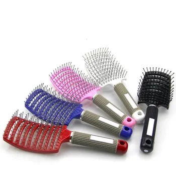 Plastic Hair Scalp Massage Comb Bristle & Hairbrush Wet Curly Detangle Hair Brush For Salon Hairdressing Styling Tools
Plastic Hair Scalp Massage Comb Bristle & Hairbrush Wet Curly Detangle Hair Brush For Salon Hairdressing Styling Tools