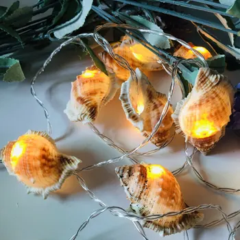 Mediterranean Style LED String Light Natural Sea Shell Conch Handmade Creative Diy String Lights battery Led Lights Room Decor
Mediterranean Style LED String Light Natural Sea Shell Conch Handmade Creative Diy String Lights battery Led Lights Room Decor