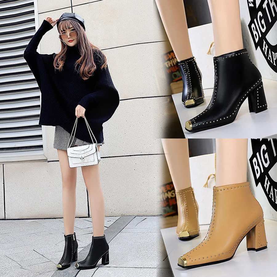6863 Vintage Western Style Thick with High Heels Sexy Nightclub Rock And Roll Women's Boots Knight Boots Metal Square Head Rivet
6863 Vintage Western Style Thick with High Heels Sexy Nightclub Rock And Roll Women's Boots Knight Boots Metal Square Head Rivet