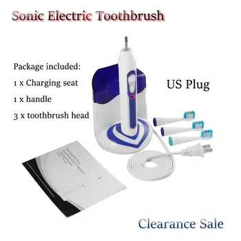 Sonic Electric Toothbrush with UV Sanitizer Cordless Rechargeable Deep Clean 3 Brush Heads 5 Modes Waterproof Clearance Sale
Sonic Electric Toothbrush with UV Sanitizer Cordless Rechargeable Deep Clean 3 Brush Heads 5 Modes Waterproof Clearance Sale