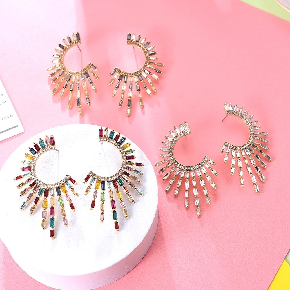 Ztech New Design Big Wing Shape Stud Earrings For Women Colorful Crystal Earrings Pendientes Wholesale Accessories High Quality
Ztech New Design Big Wing Shape Stud Earrings For Women Colorful Crystal Earrings Pendientes Wholesale Accessories High Quality