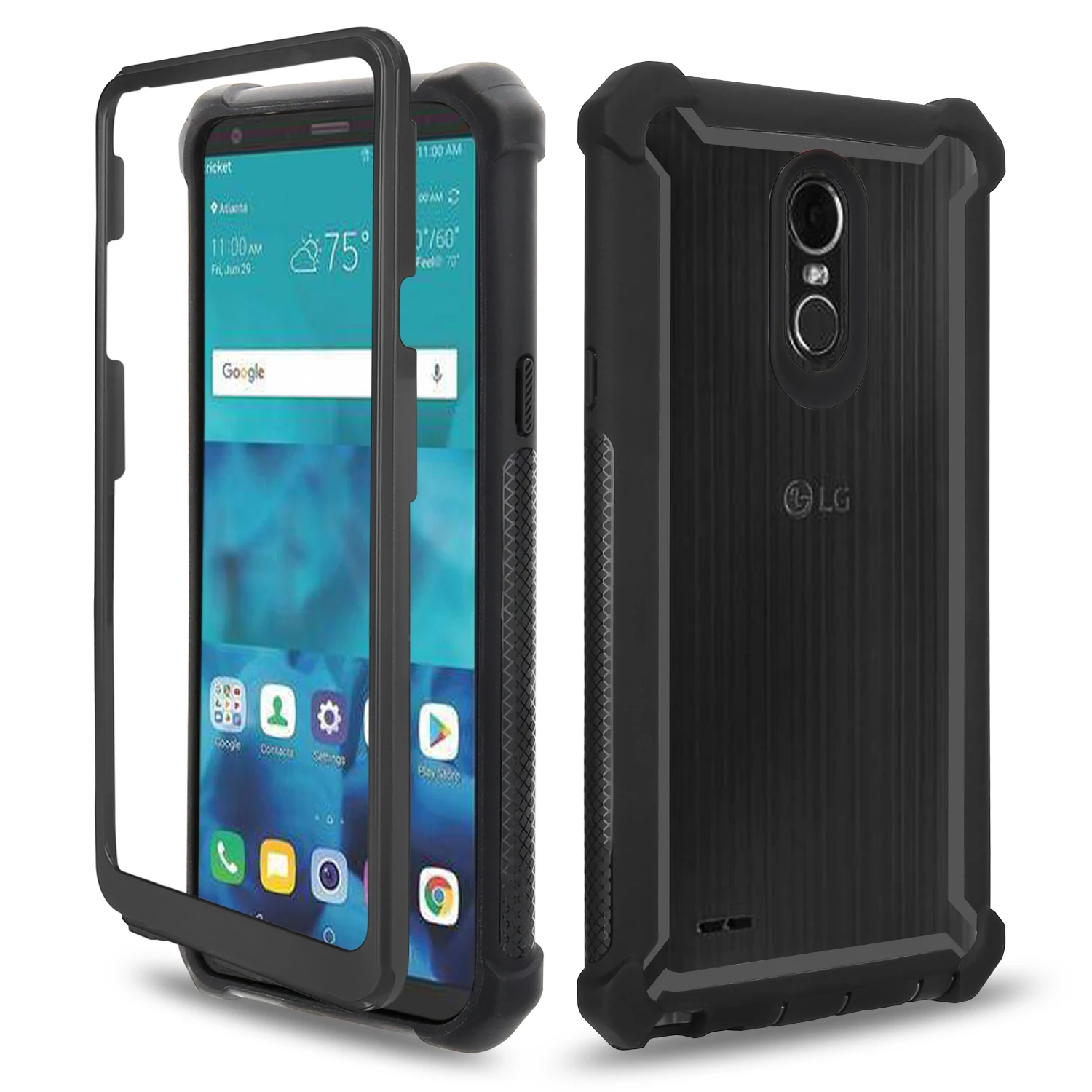 Full Body Protective DropProof Case for LG Stylo 5 4 Plus Aristo 2 3 G8 Thinq X210 LV3 K4 Shock Absorption Bumper Clear PC Cover | Мобильные
