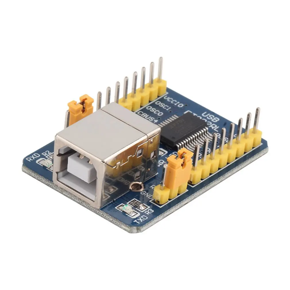 Blue 40*29*13 mm 35g FT232RL USB to TTL Serial Converter Adapter Module 5V and 3.3V For Arduino Over-Current Protection
Blue 40*29*13 mm 35g FT232RL USB to TTL Serial Converter Adapter Module 5V and 3.3V For Arduino Over-Current Protection