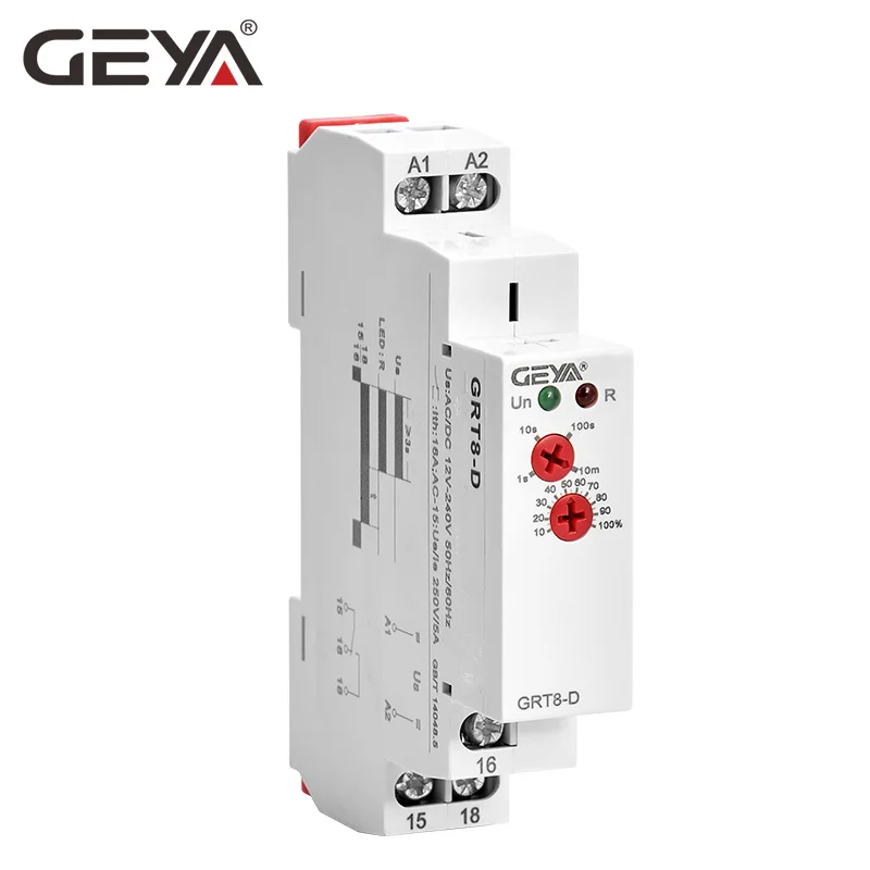 True Delay off without Supply Time Delay Relay AC/DC12V-240V Wide Range Operating Voltage GEYA GRT8-D Emergency USE
True Delay off without Supply Time Delay Relay AC/DC12V-240V Wide Range Operating Voltage GEYA GRT8-D Emergency USE