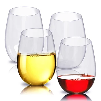 4 Pcs Stemless Transparent Wine Glass Set Plastic Wine Drink Cup Water Cup PI669
4 Pcs Stemless Transparent Wine Glass Set Plastic Wine Drink Cup Water Cup PI669