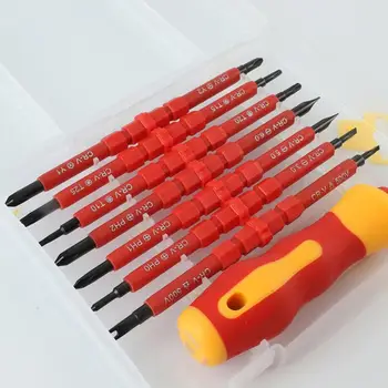 8PCS Multi-purpose Screwdriver Bit Set for Electrical Insulated Kit Household Repairing Maintenance Tools
8PCS Multi-purpose Screwdriver Bit Set for Electrical Insulated Kit Household Repairing Maintenance Tools