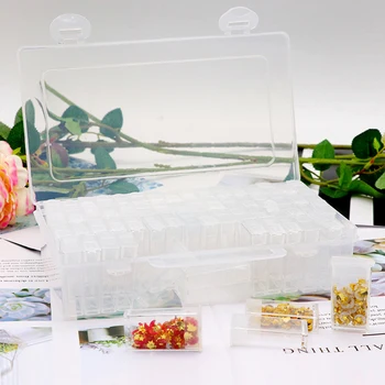 64 Slot Plastic Bottles Container Storage Box Diamond Painting Accessories Diamant Painting Holder Daimond Painting Box
64 Slot Plastic Bottles Container Storage Box Diamond Painting Accessories Diamant Painting Holder Daimond Painting Box