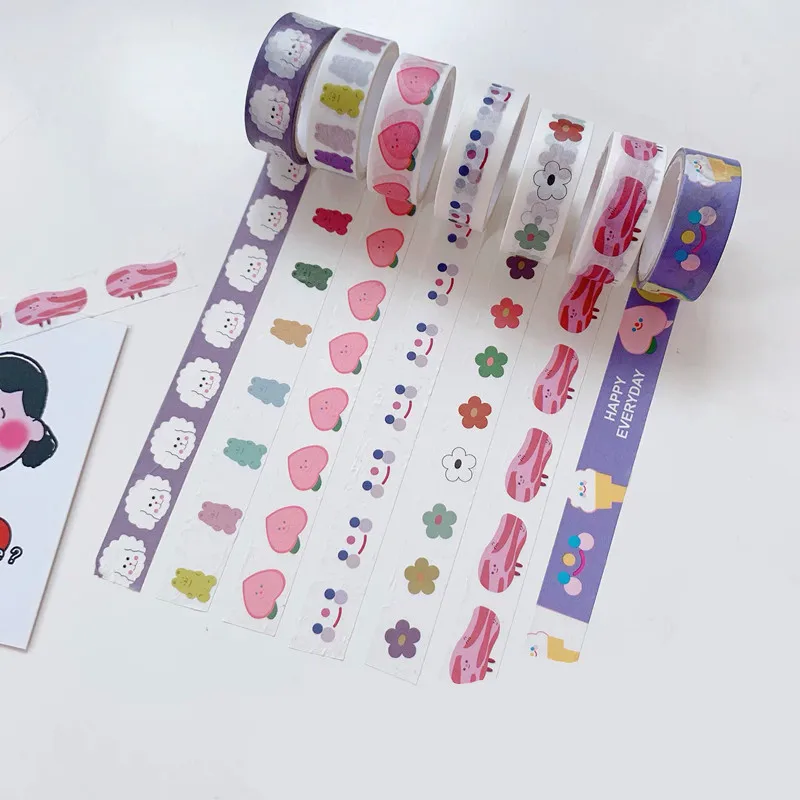 1PC Cute Cat Cherry Floral Grid Washi Tape Flower Adhesive Masking Tape Scrapbooking Decorative Supplies Stickers
1PC Cute Cat Cherry Floral Grid Washi Tape Flower Adhesive Masking Tape Scrapbooking Decorative Supplies Stickers