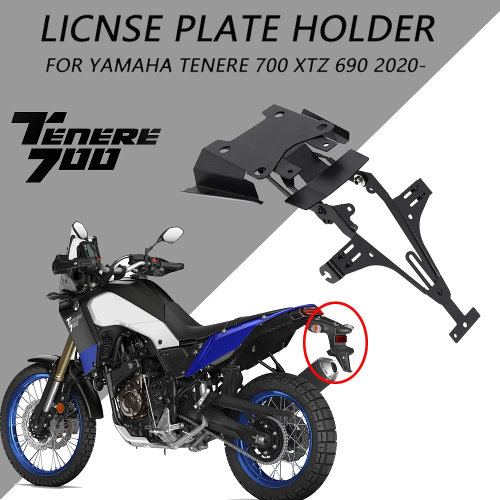 For Yamaha Tenere 700 Tenere700 2020 2021Motorcycle Rear License Number Plate Holder Bracket 
For Yamaha Tenere 700 Tenere700 2020 2021Motorcycle Rear License Number Plate Holder Bracket