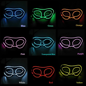 Luminous decorative mask creative el luminous mask bar night party fluorescent atmosphere light
Luminous decorative mask creative el luminous mask bar night party fluorescent atmosphere light