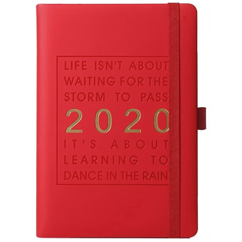 2020 Thicken Notebook A5 Leather Softcover Planner 2020 Jan-Dec Timeline Efficiency Journal English Language Red
2020 Thicken Notebook A5 Leather Softcover Planner 2020 Jan-Dec Timeline Efficiency Journal English Language Red