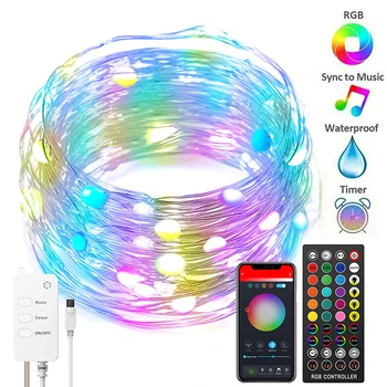 New Year 5/10M Christmas Tree Decoration LED Lights App USB WIFI Bluetooth Remote Control Personalized String Lights Customized
New Year 5/10M Christmas Tree Decoration LED Lights App USB WIFI Bluetooth Remote Control Personalized String Lights Customized