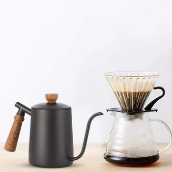 600Ml Wooden Handle Stainless Steel Teapot Drip Coffee Pot Long Mouth Pot Kettle Home Kitchen Tea Set
600Ml Wooden Handle Stainless Steel Teapot Drip Coffee Pot Long Mouth Pot Kettle Home Kitchen Tea Set