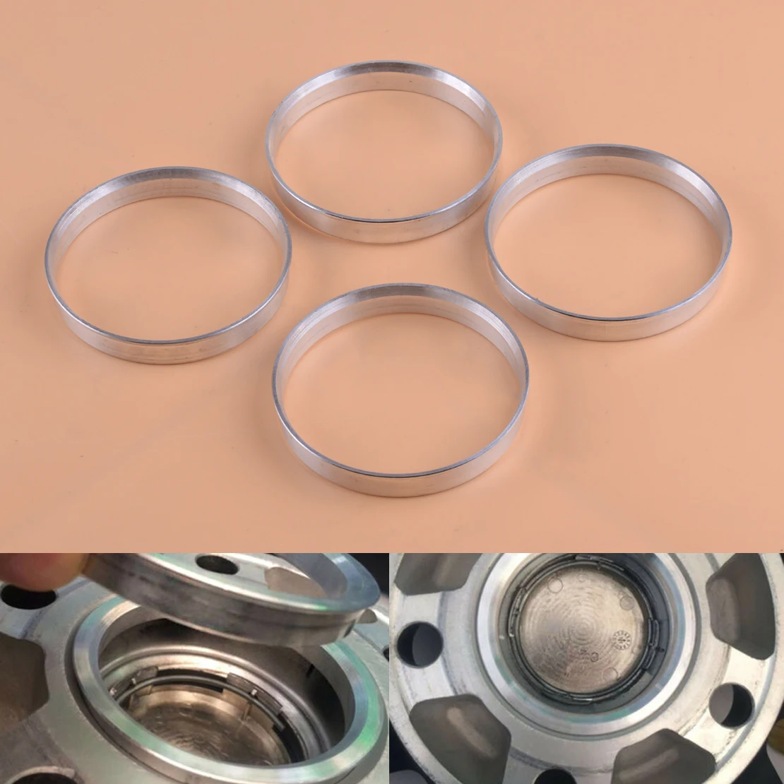 DWCX 4Pcs Silver Aluminum Centric Spigot Hub Rings Wheel Spacer Set 64.1mm ID to 67.1mm OD Accessories
DWCX 4Pcs Silver Aluminum Centric Spigot Hub Rings Wheel Spacer Set 64.1mm ID to 67.1mm OD Accessories