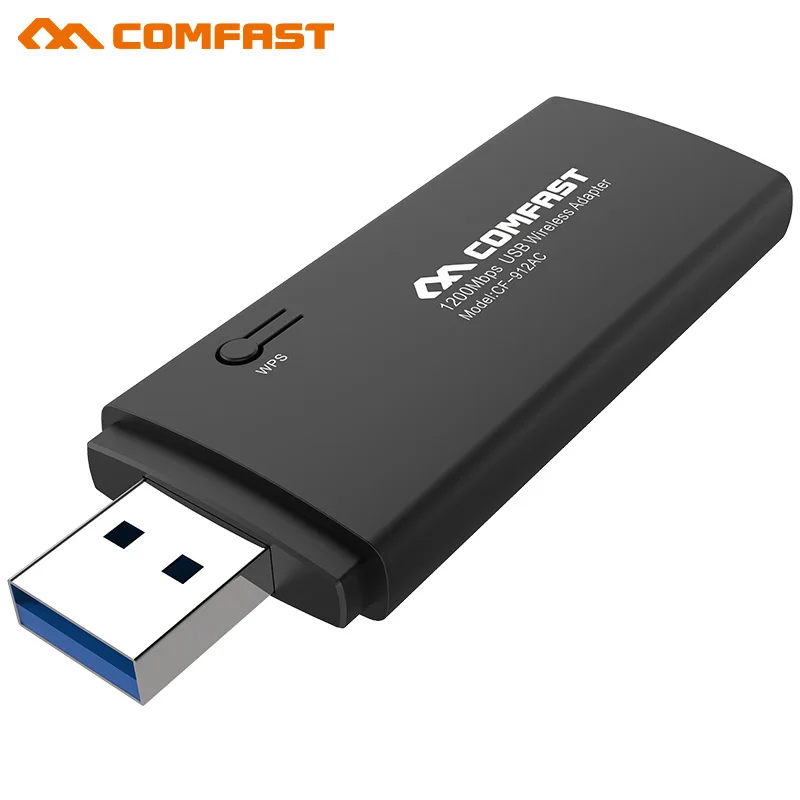 

COMFAST CF-912AC 1200Mbps Gigabit 2.4G/5.8GHz Dual-Band 802.11 ac dual band USB 3.0 WI-FI WIFI WIRELESS ADAPTER Network Cards