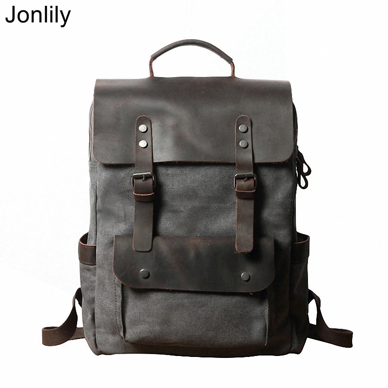 Jonlily Men's Retro Canvas Backpack Fashion Travel Bag Hiking Rucksack School Backpack Teens Daypack Purse City Pack -KG588
Jonlily Men's Retro Canvas Backpack Fashion Travel Bag Hiking Rucksack School Backpack Teens Daypack Purse City Pack -KG588