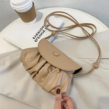 Pure Color Cloud-wrapped Soft PU Leather Small Shoulder handBag Fashion Design Dumpling Bag 2020 new High quality designer bags 
Pure Color Cloud-wrapped Soft PU Leather Small Shoulder handBag Fashion Design Dumpling Bag 2020 new High quality designer bags