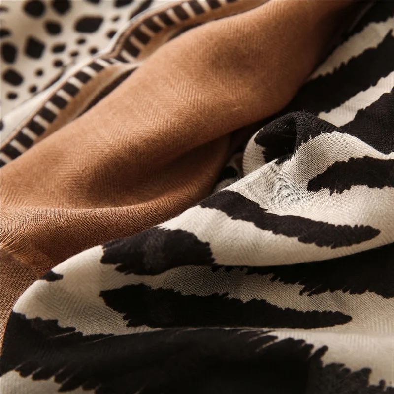 Waliicorners Women Wrap Pashmina Stole Bufandas Muslim Hijab Animal Leopard Dot Fringe Viscose Shawl Scarf 14 H7a4b85d869ae4d84b16b6bbf47c05872a