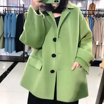 Ms. Qiu dong brief paragraph coat coat about easing double-sided cloth popular female han edition wool coat wholesale
Ms. Qiu dong brief paragraph coat coat about easing double-sided cloth popular female han edition wool coat wholesale