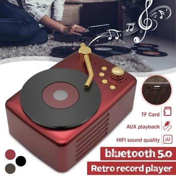 V5.0 bluetooth Speaker 1500mAh Battery Retro Records Player Portable HIFI Speaker Built-in Microphone 280HZ-16KHZ
V5.0 bluetooth Speaker 1500mAh Battery Retro Records Player Portable HIFI Speaker Built-in Microphone 280HZ-16KHZ