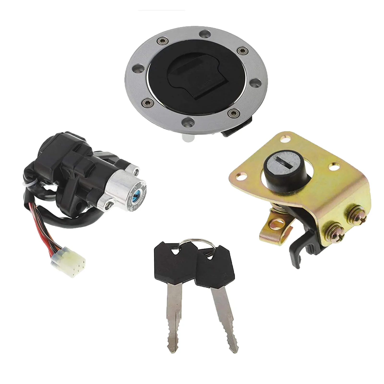Ignition Switch Gas Cap Cover Seat Lock Key Replacement for Suzuki Katana 600 750 GSX750F GSX600F GSX600 GSX1200 GSXR600 GSXR750
Ignition Switch Gas Cap Cover Seat Lock Key Replacement for Suzuki Katana 600 750 GSX750F GSX600F GSX600 GSX1200 GSXR600 GSXR750