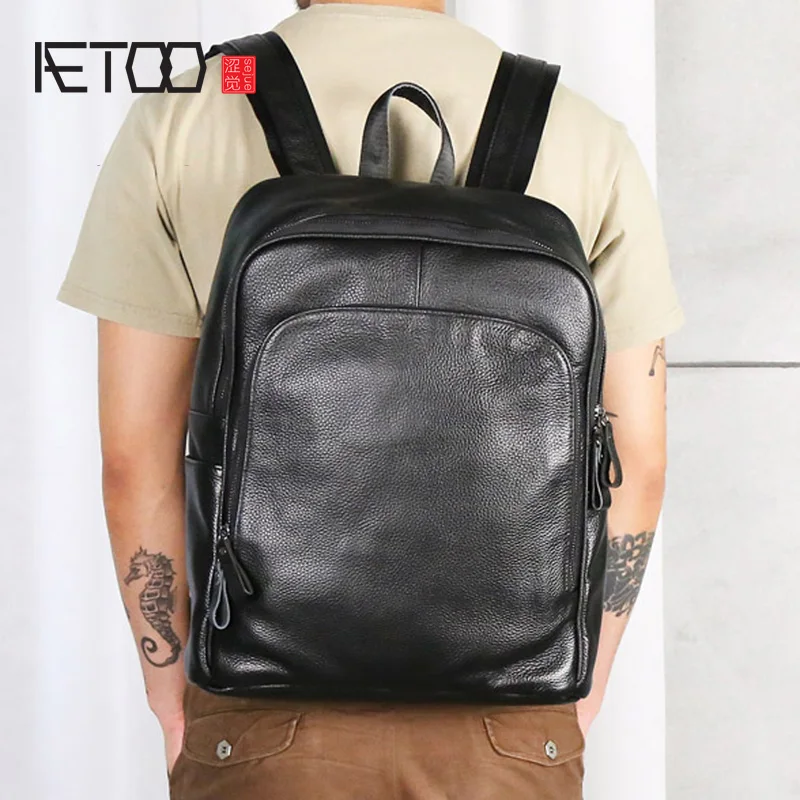 AETOO European and American trendy simple first layer leather backpack Japan and South Korea leather casual schoolbag men and wo
AETOO European and American trendy simple first layer leather backpack Japan and South Korea leather casual schoolbag men and wo