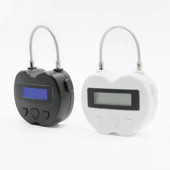 USB Rechargeable Time Timer Alarming Padlock 99 hours max multifunctional timing lock
USB Rechargeable Time Timer Alarming Padlock 99 hours max multifunctional timing lock