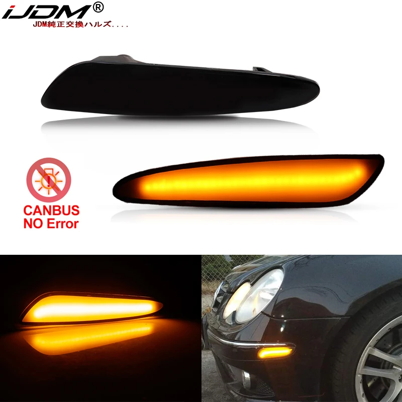iJDM Amber Full LED Bumper Side Marker Light For 2003-2006 Mercedes Benz W211 E Class E320 E55 AMG E500 Turn Signal Light Lamp
iJDM Amber Full LED Bumper Side Marker Light For 2003-2006 Mercedes Benz W211 E Class E320 E55 AMG E500 Turn Signal Light Lamp