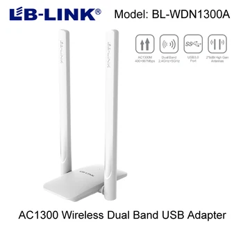 lb-link AC1300Mbps Dual band High Gain USB Free Driver Adapter/2*6 Antennas High Rang/USB 3.0 extend line 
lb-link AC1300Mbps Dual band High Gain USB Free Driver Adapter/2*6 Antennas High Rang/USB 3.0 extend line