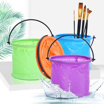 High Capacity Foldable Plastic Painting Brush Washing Bucket Wash Pen Barrel Student Drawing Brush Washer For School Art tool
High Capacity Foldable Plastic Painting Brush Washing Bucket Wash Pen Barrel Student Drawing Brush Washer For School Art tool