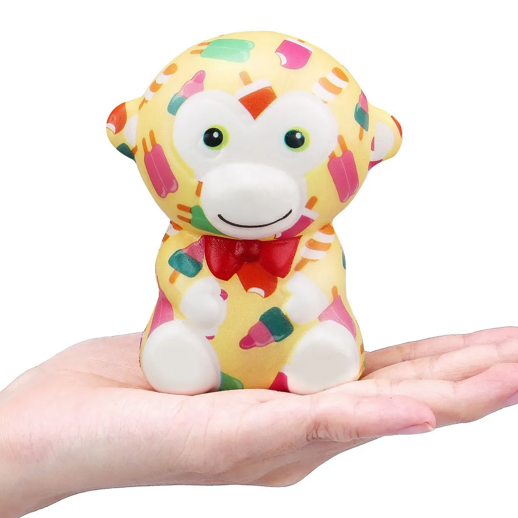 kids toys Adorable Cartoon Monkey Toy Slow Rising Cream Scented Stress Relief Fun Toys Gift for Children #A
